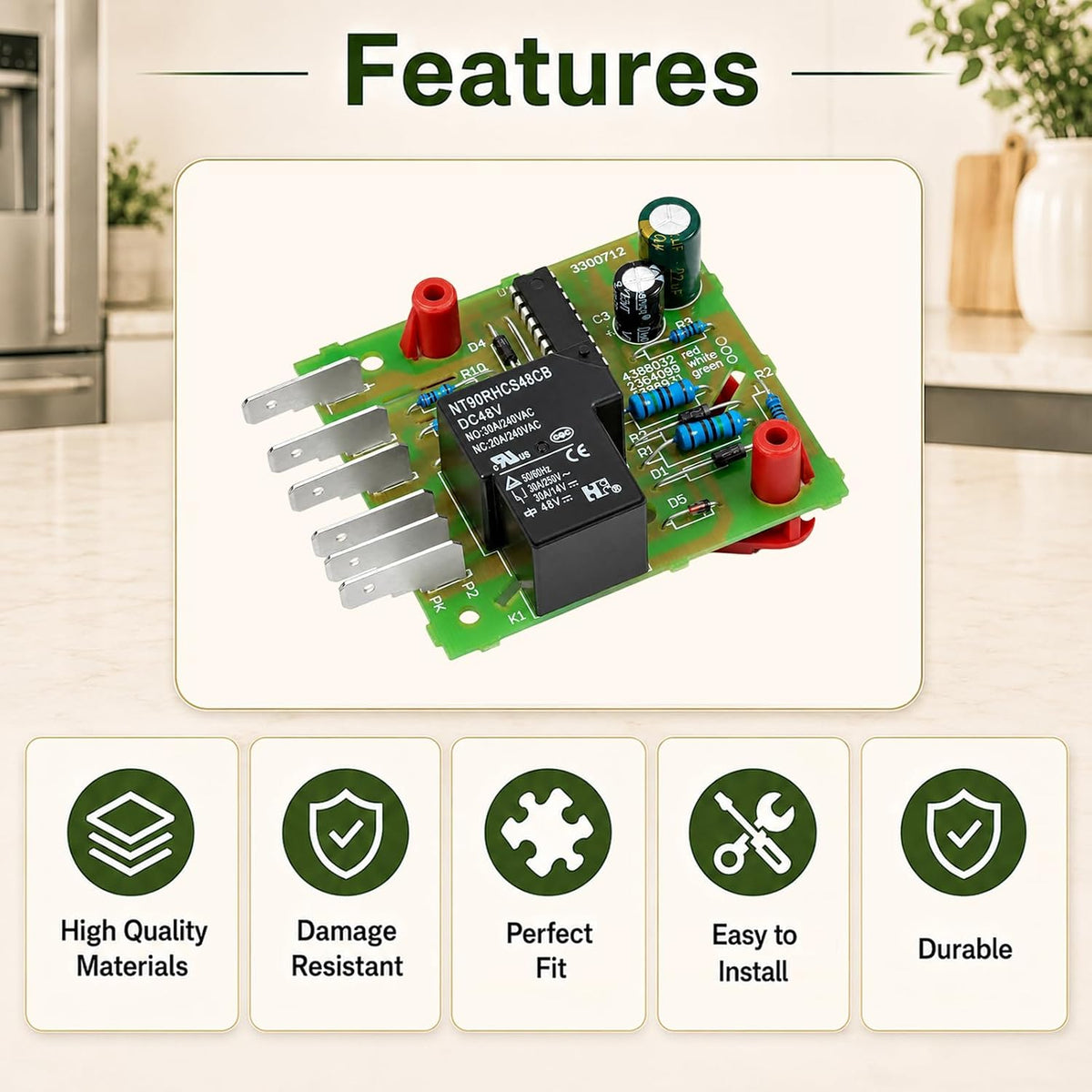 4388932 Refrigerator Defrost Control Board Replacement for Whirlpool