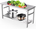 60" X 24" Stainless Steel Folding Table, No Installation Required