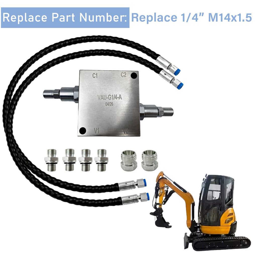 Mini Excavator Cushion Valve Kit for Hydraulic Swivel Motor