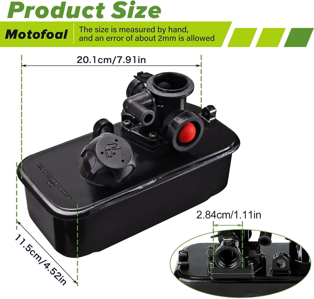 494406 795477 Metal Carburetor 498809 Fuel Tank Replacement for B&S 795469 794147 699660 794161 498809 498809A 498811 497619 Carb