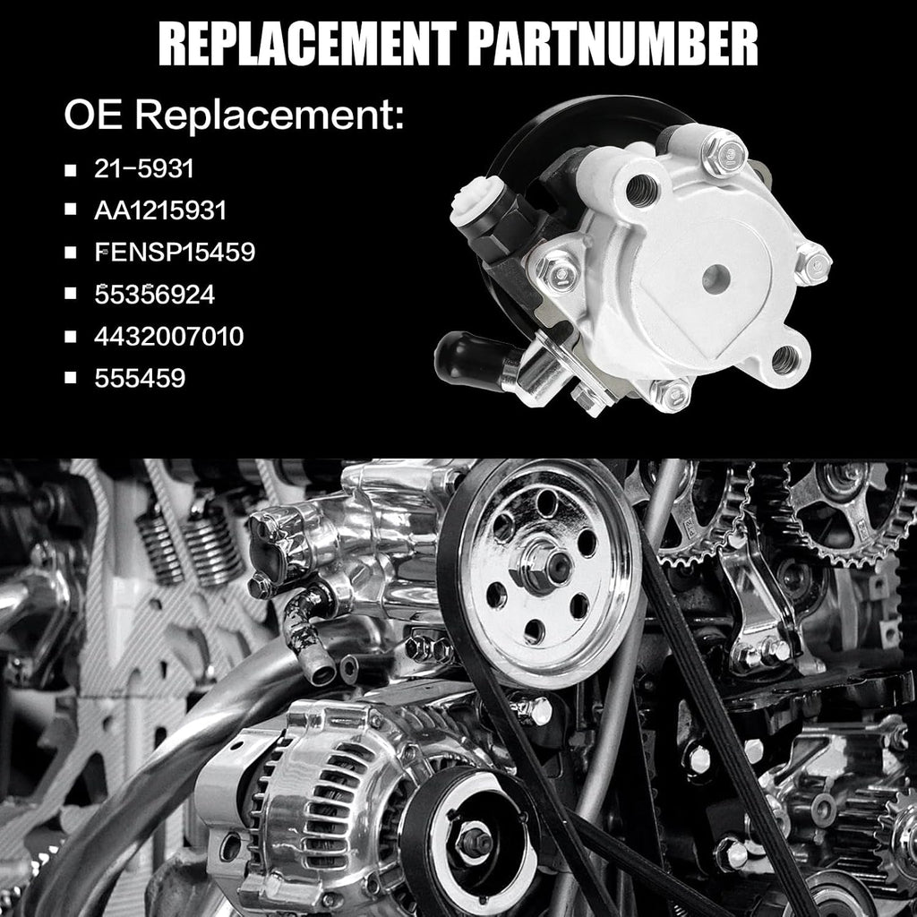 Power Steering Pump with Pulley for 3.0 3.3 Toyota Camry