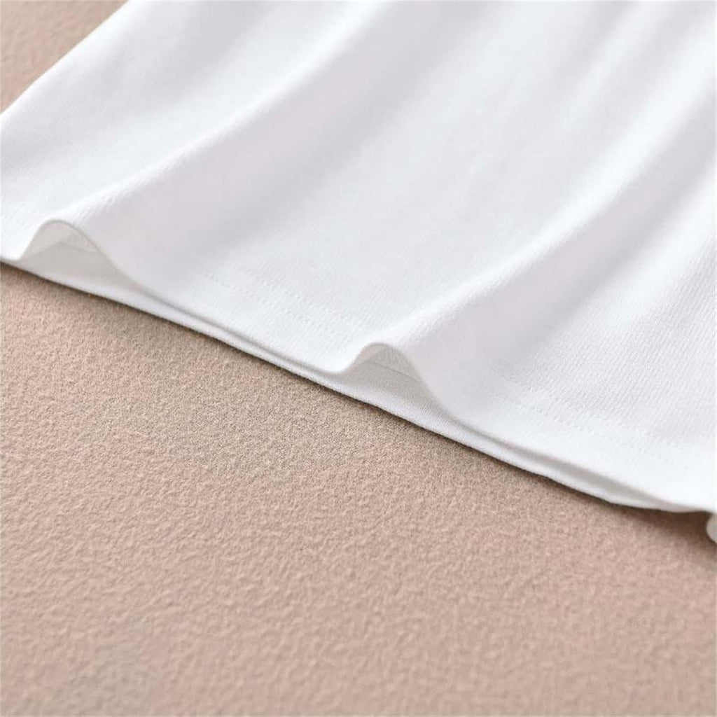 Girls Pure Cotton Polos Puff Sleeve Cute Peter Pan Collar Shirt White | Back to School Clothes for Teen Girls Kids