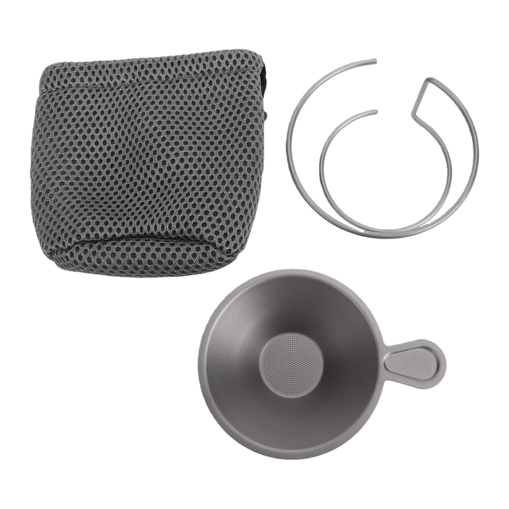 Serounder Ti Coffee Filter Tea Infuser with Stand Fine Mesh Lightweight Portable Tea Strainer for Loose Leaf Coffee Brewer