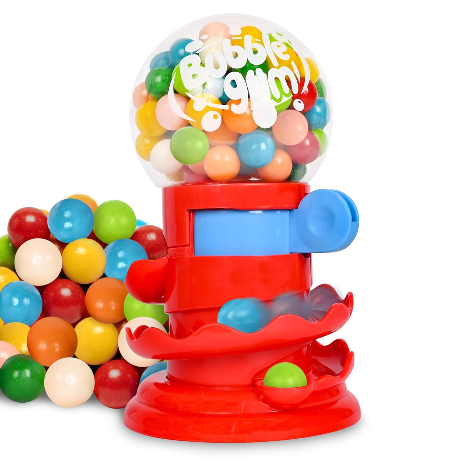 Toymendous Gumball Machine for Kids - Candy Dispenser Piggy Bank - 50 Count