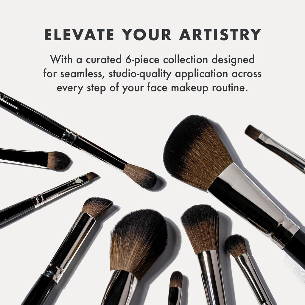 6-Piece Face Makeup Brush Set & Setting Spray, 3.4 Fl Oz