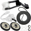 4392065 Dryer Repair Kit (349241T Drum Roller Kit, 691366 Idler Pulley, 341241 Belt), 3406107 Dryer Door Switch