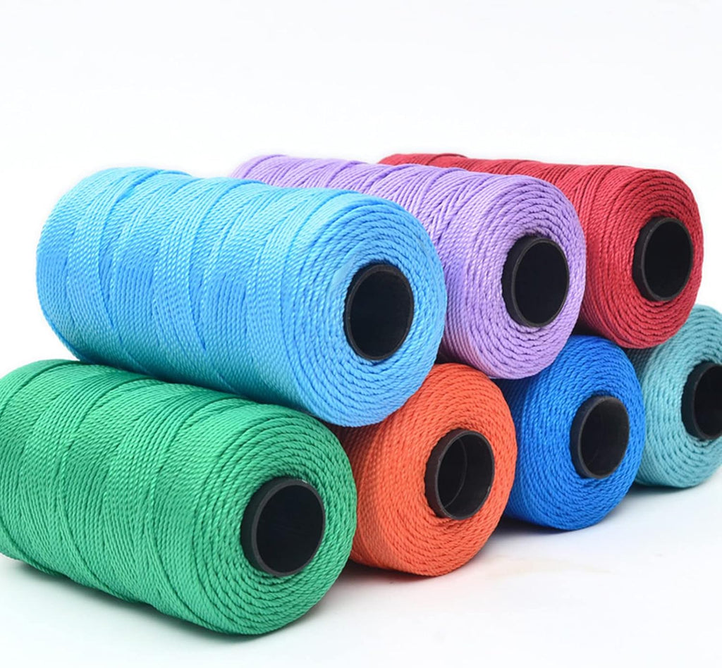 Polypropylene Macrame Cord 1.5mm x 656 feet Thick 3 Strand Twisted 100% Polypropylene Rope Twine String Macrame Yarn