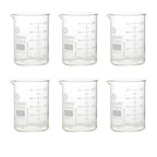 Sciencent Glass Beaker Sets (250mlX6)