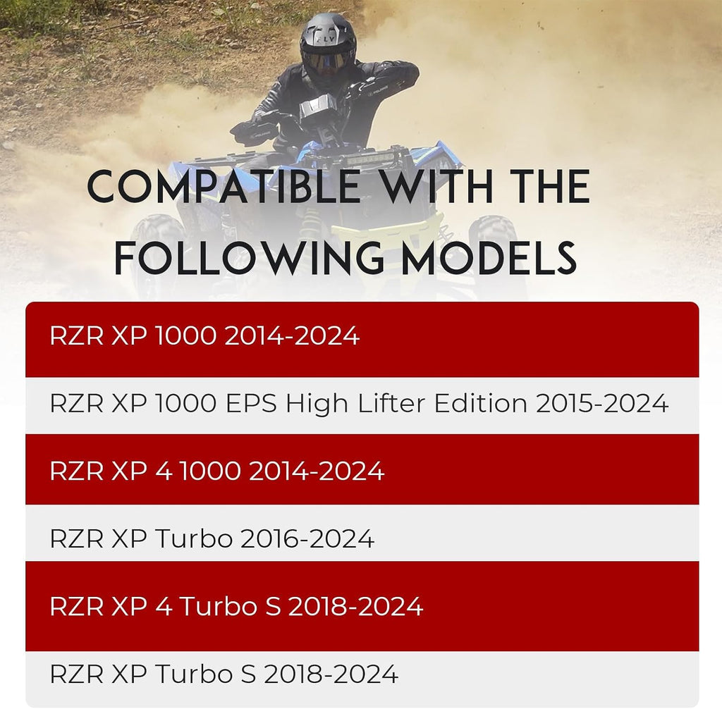 4PCS Pack Ball Joints Compatible with Polaris RZR XP 1000 2014-2024 RZR XP Turbo 2016-2024 Replace KRZRBJ10