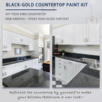 Epoxy Countertop Paint Kit - Black Granite Refinishing Paint