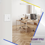 ENERLITES 2-Gang Toggle/Blank Combination Wall Plate, White