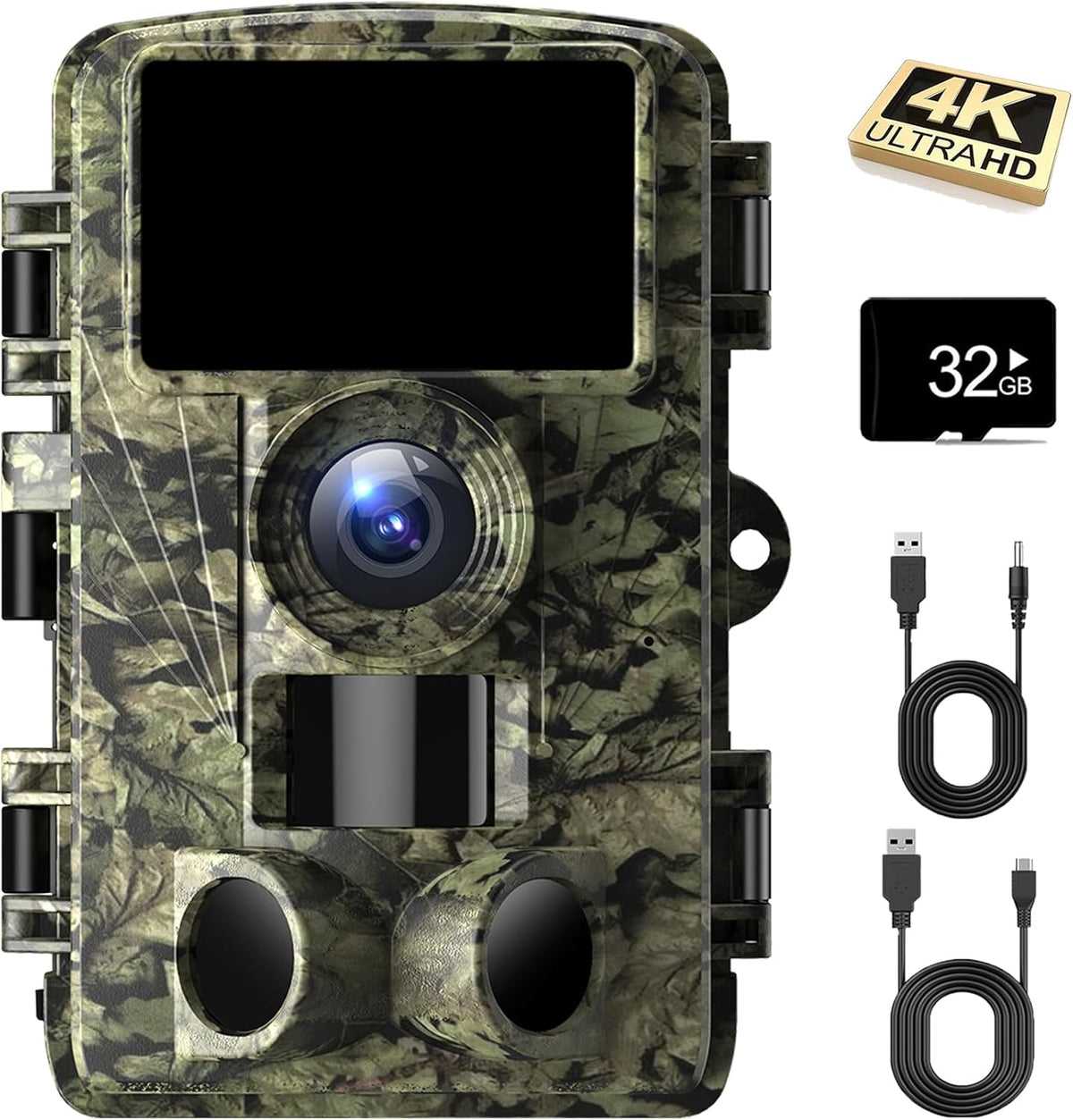 Trail Camera - 4K 48MP WiFi Game Camera with Night Vision, 0.05s Trigger Motion Activated Camera, IP66 Waterproof
