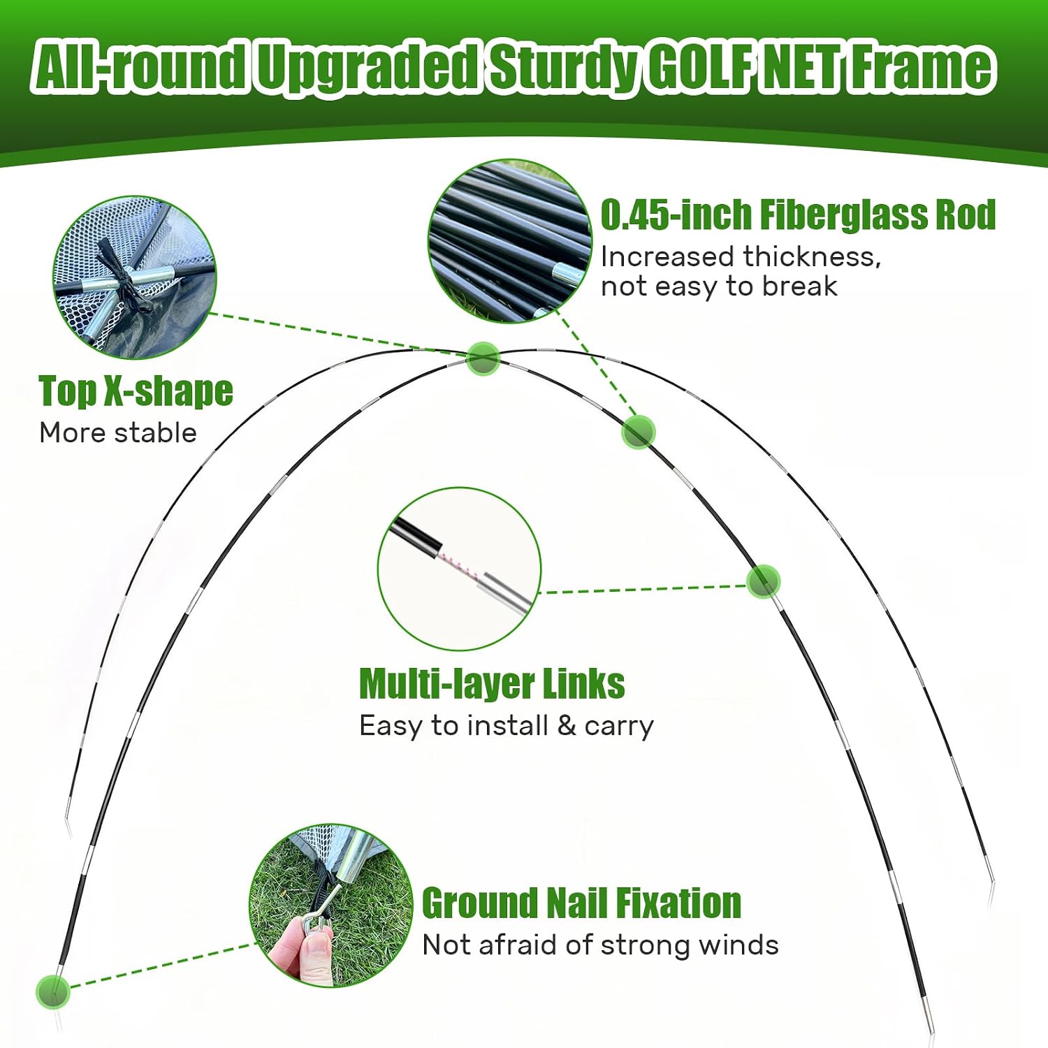 Golf Net with Practice Mat,Golf Hitting Aid Nets 10x7FT for Backyard Driving Chipping Training Swing,Gifts for Men
