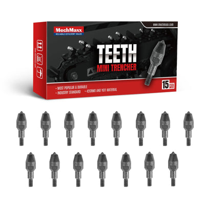 (1 Pack / 15 Pcs) Teeths for MechMaxx TCR650, TCR1500 Mini Trencher