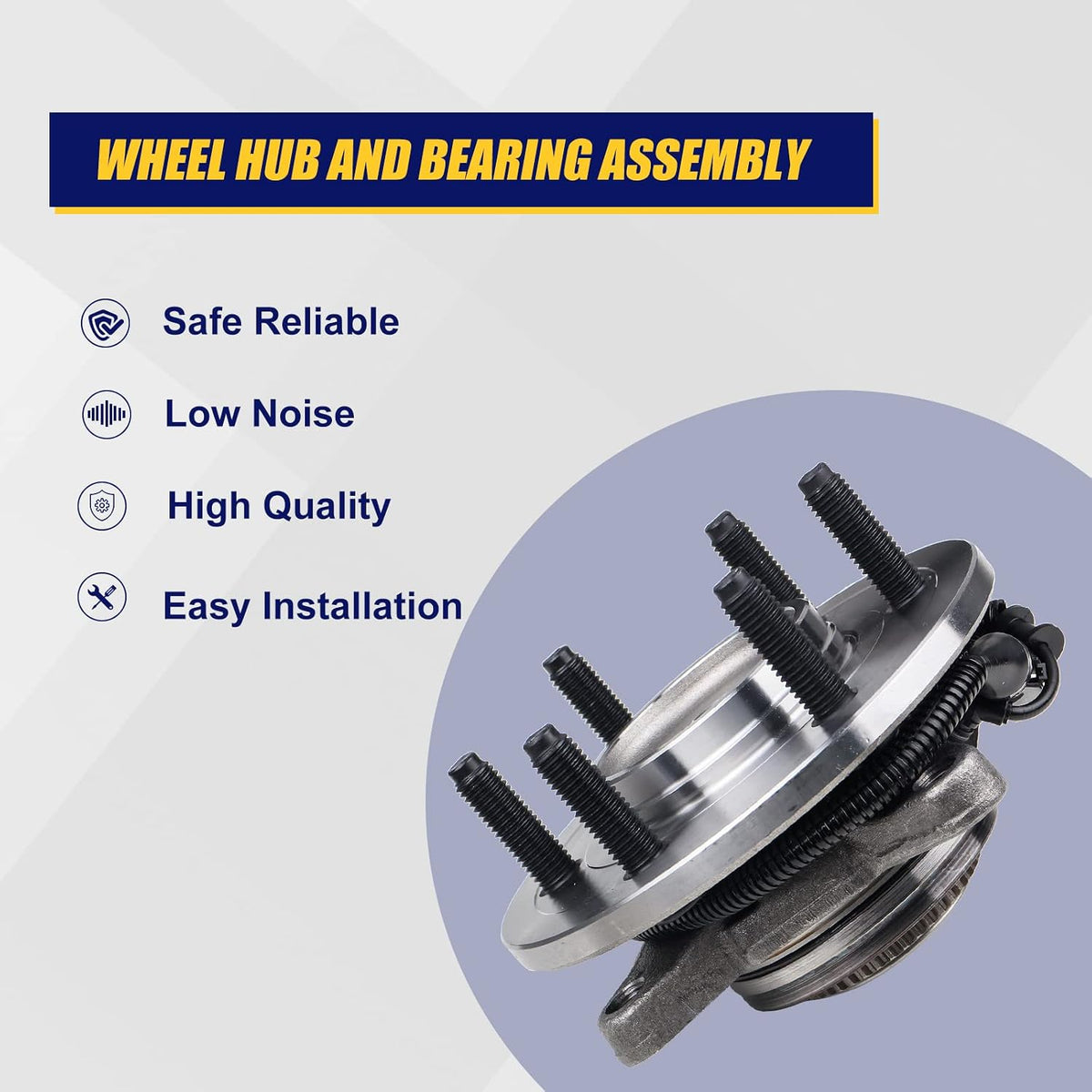 KUSATEC 515079 Front Wheel Hub Bearing Assembly