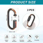 MECCANIXITY Chain Connectors 5mm Thick Red Bronze 3Pack