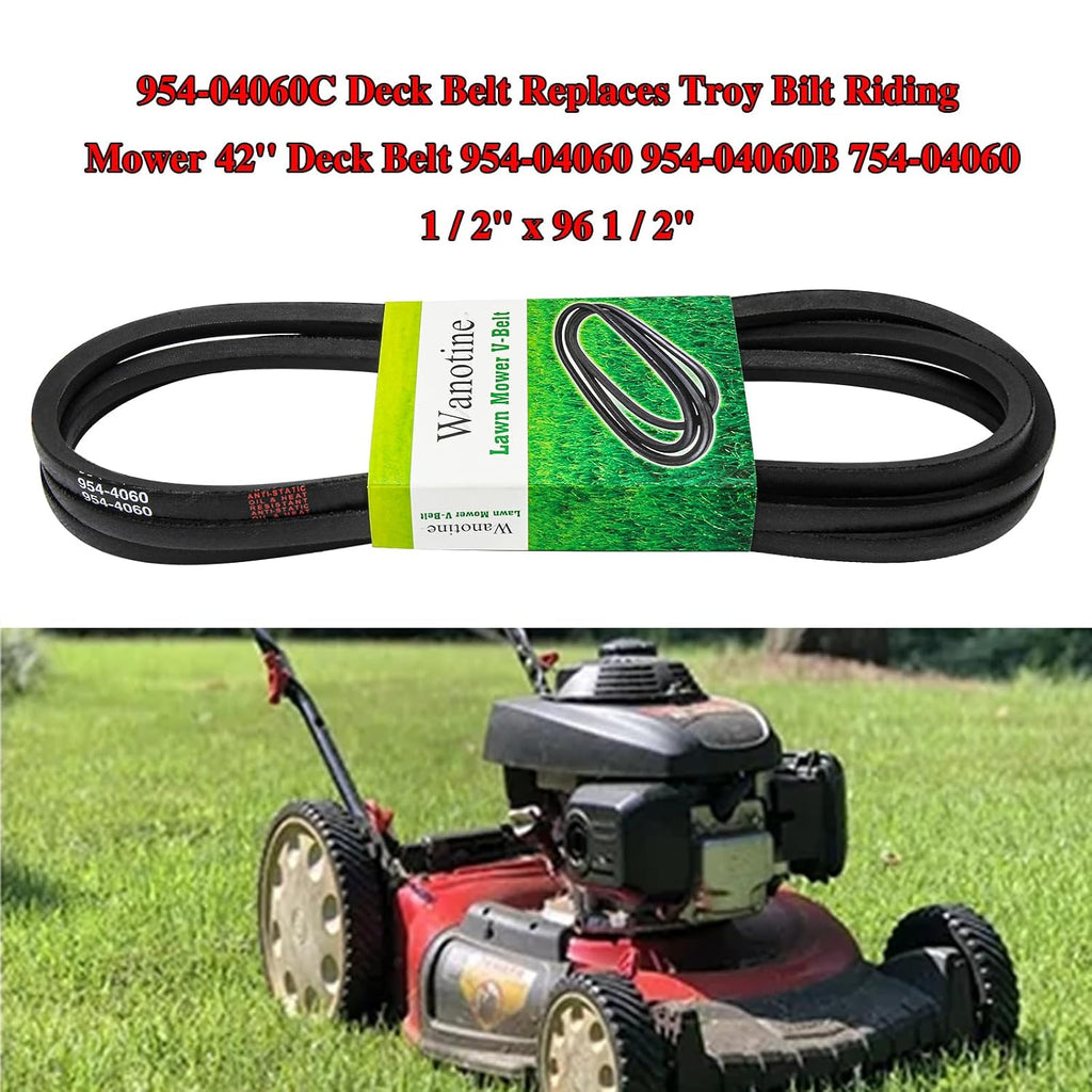 954-04060C Deck Belt Replaces Troy Bilt Riding Mower 42'' Deck Belt 954-04060 954-04060B 754-04060, Fits MTD