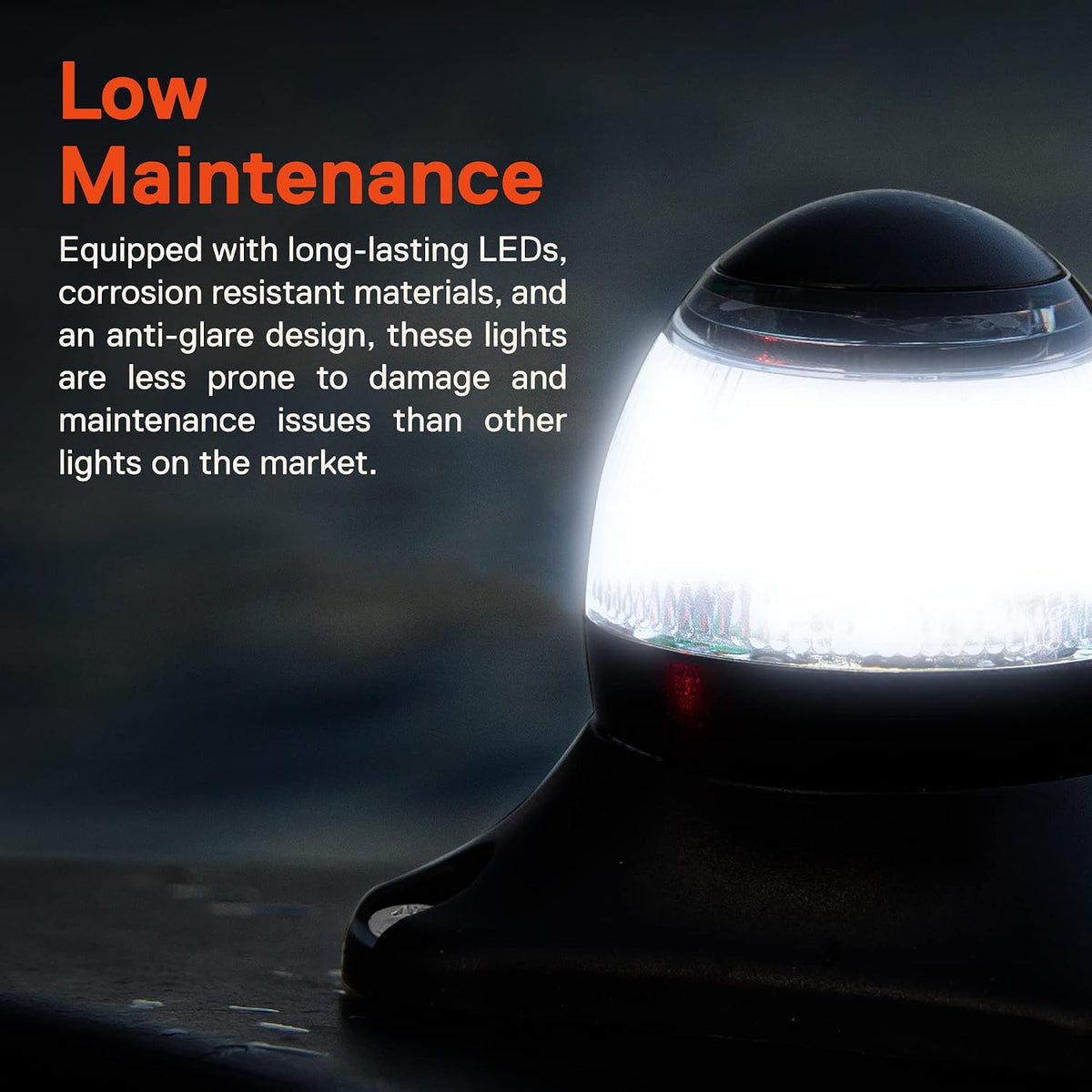 TRUE MODS White Anchor All-Round LED Marine Boat Navigation Light