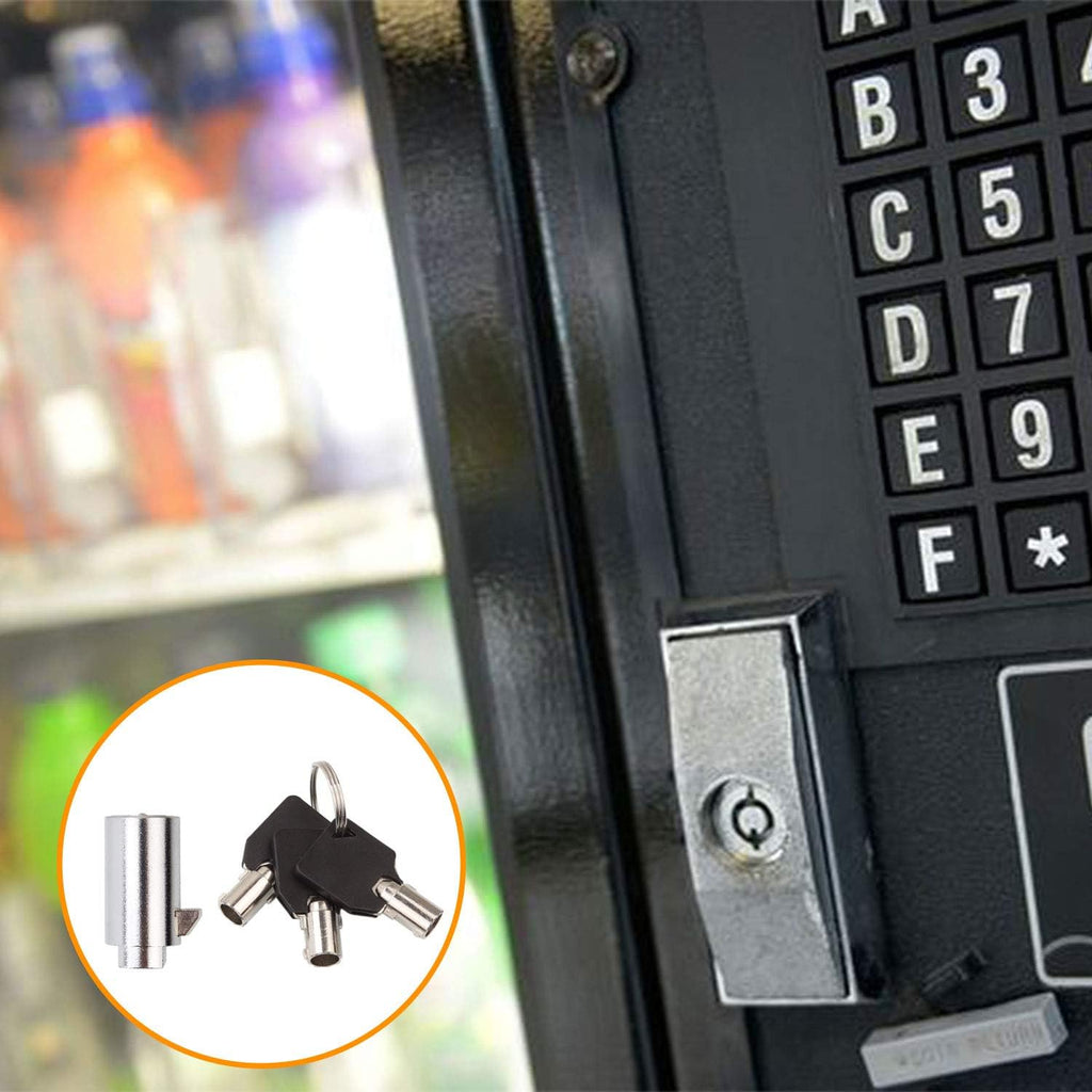 Candy Machine Key, High Security Vending Machine Lock and Key (Keyed Alike), 5-Pack Soda Machinee Locks Pick Tubular