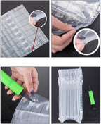 Wine Bottle Protector Travel Bags, 50 Pack Inflatable Air Column Packaging Bubble Cushion Wrap for Suitcase Luggage