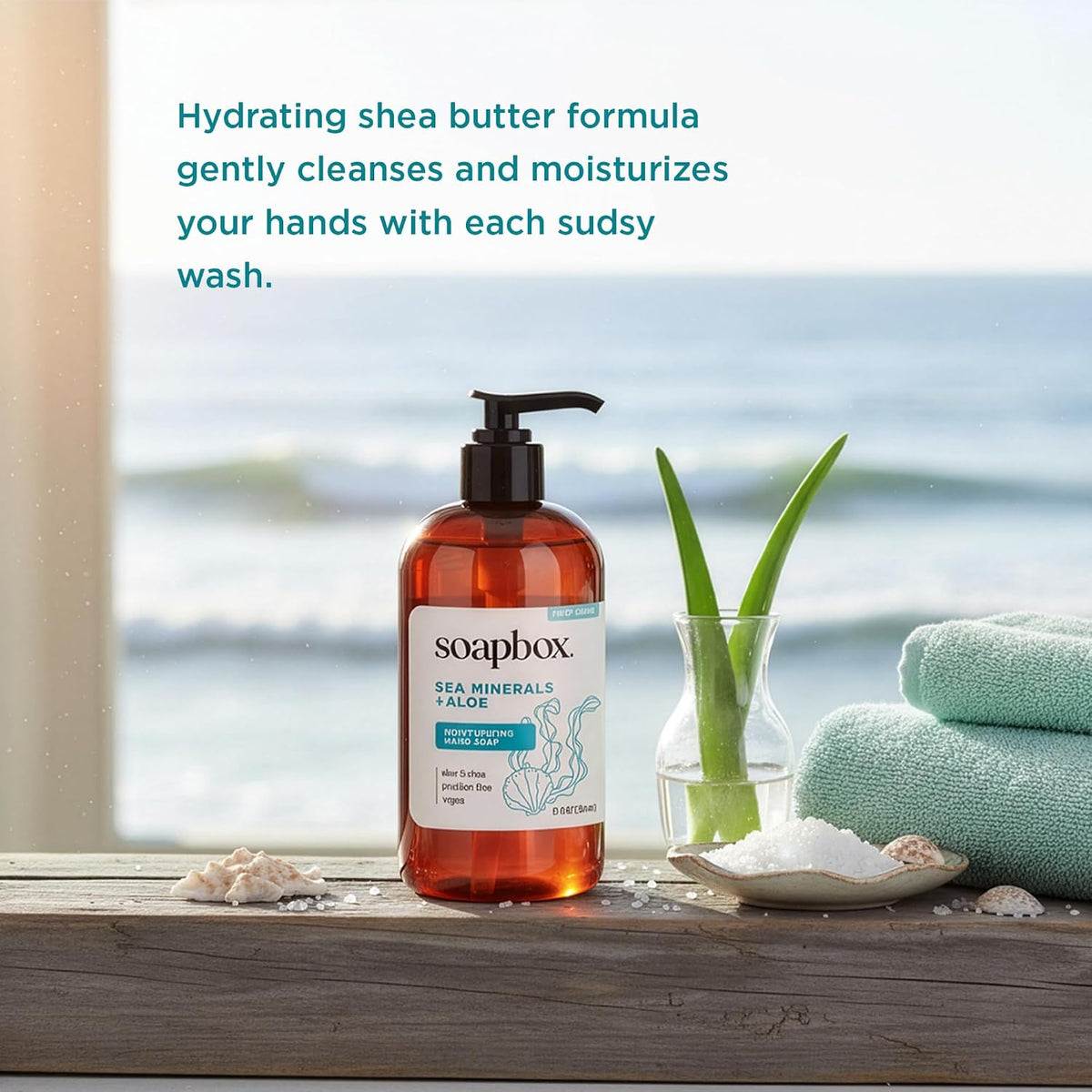 Sea Minerals & Aloe Liquid Hand Soap - Moisturizing Hand Wash - 3pk