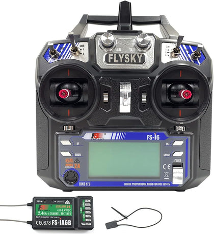 FS-i6 6CH 2.4GHz AFHDS RC Transmitter w/FS-iA6B Receiver for RC Multirotor Helicopter Airplane Glider Quadcopter