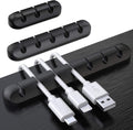 Cable Holder Clips, 3-Pack Cable Management Cord Organizer Clips Silicone Self Adhesive for Desktop USB Charging