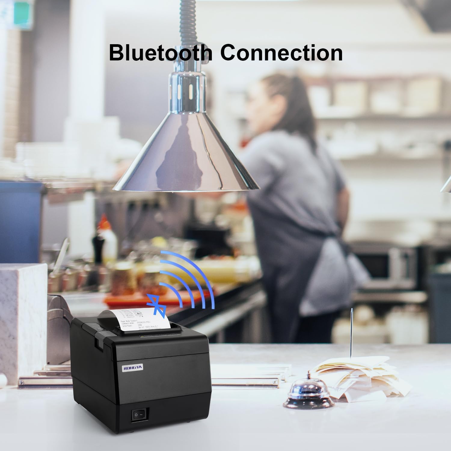 Kitchen Restaurant POS Printer RP850P, 80mm Thermal Receipts Printer with Auto Cutter, USB Serial Ethernet for