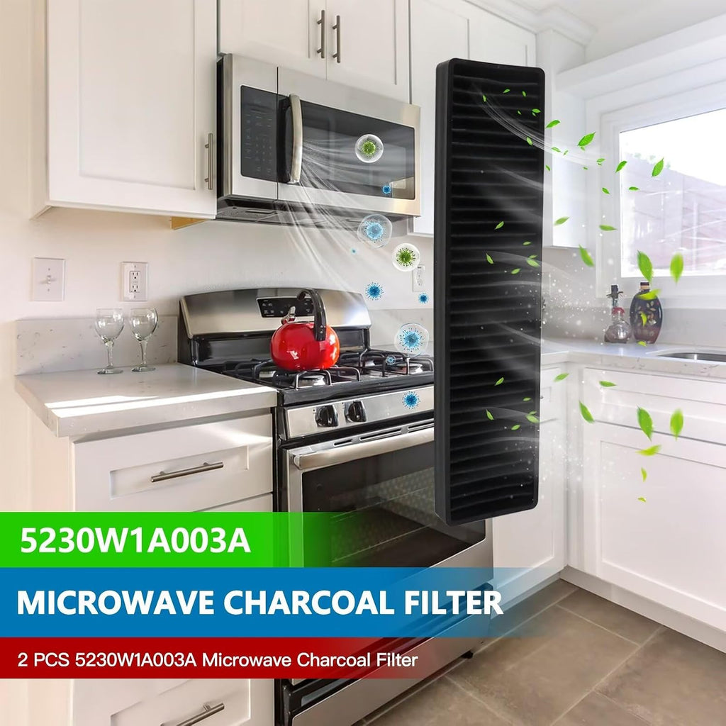 2x Microwave Charcoal Filter Parts For LG LMVM2055ST LMVM2055SW LMVM2075SB LMVM2075ST LMVM2075SW LMVM2085SB,Replaces AH3527523, EA3527523, PS3527523