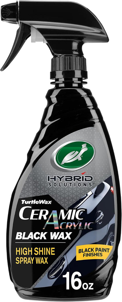 Hybrid Solutions Ceramic Black Car Wax Spray, 16 oz. (Pack of 1) | Restores Appearance of Black Car Paint, Acrylic UV