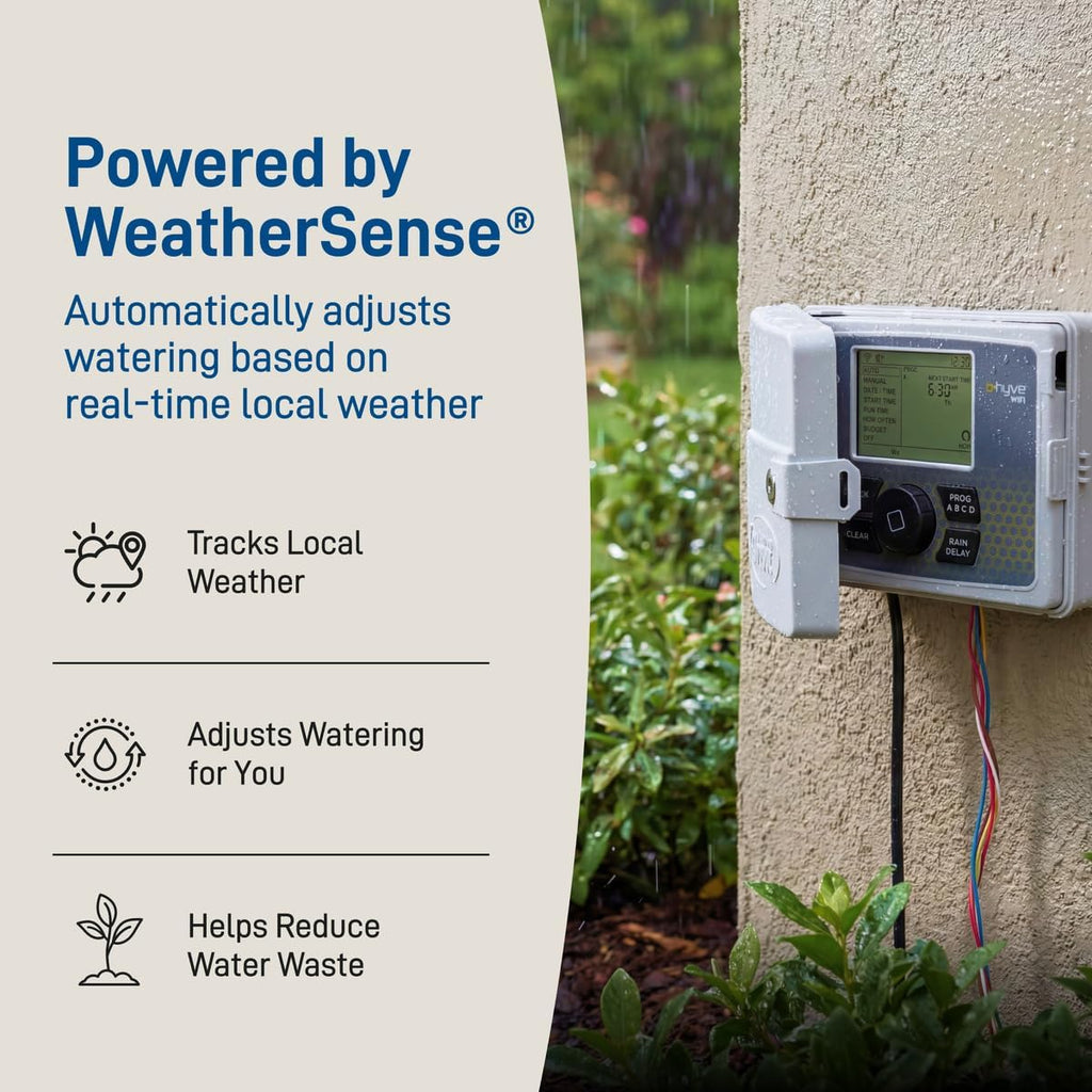 B-hyve Smart Indoor/Outdoor Sprinkler Controller - 6-Zone - App Controlled Smart Controller with Custom Irrigation