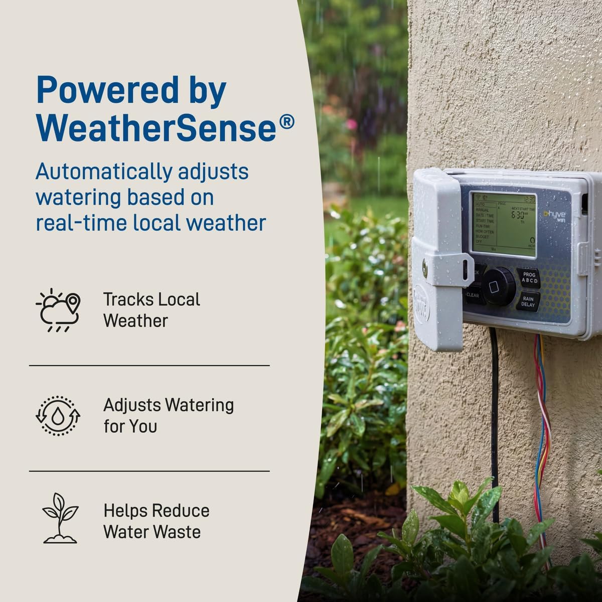 B-hyve Smart Indoor/Outdoor Sprinkler Controller - 6-Zone - App Controlled Smart Controller with Custom Irrigation