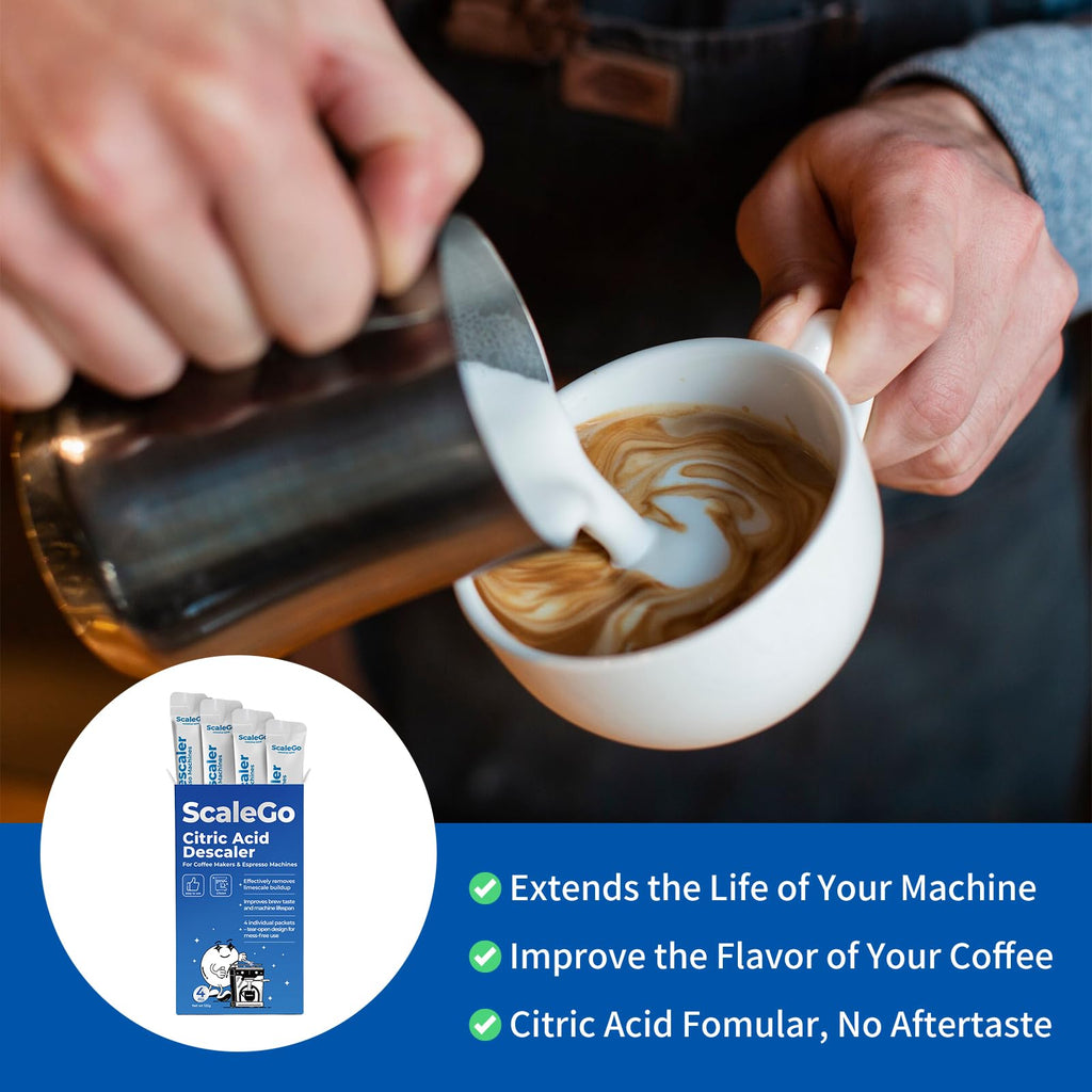 4 Use Coffee Machine Cleaner & Descaler, Remove Limescale Build-up