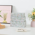 Magnetic Decorative Storage Boxes, Set of 3, Ethereal Blossom