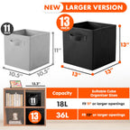Storage Bins, Foldable Fabric Storage Cube And Cloth Organizer