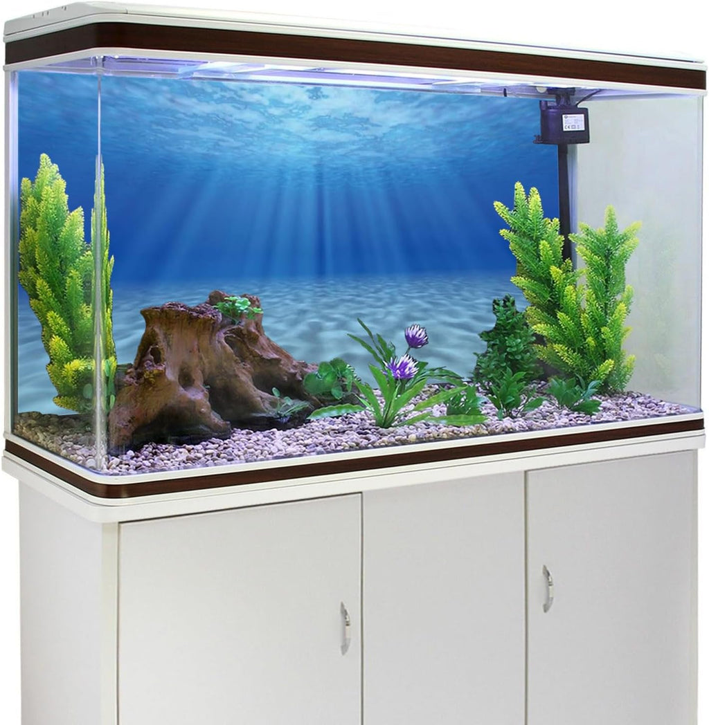 Undersea Aquarium Backdrop Sunshine Fish Tank Background 24x12 inches