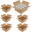 6 Sets Moving Boxes with Divider Kits, 12.7 x 12.7 x 4.7 Inches Kitchen Moving Boxes, Glassware Dish Packing Box