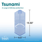 Tsunami 60 Day Vertical Urinal Screen No Mounting No Suction Cups Reversable Double Sided Design Maximum Splash