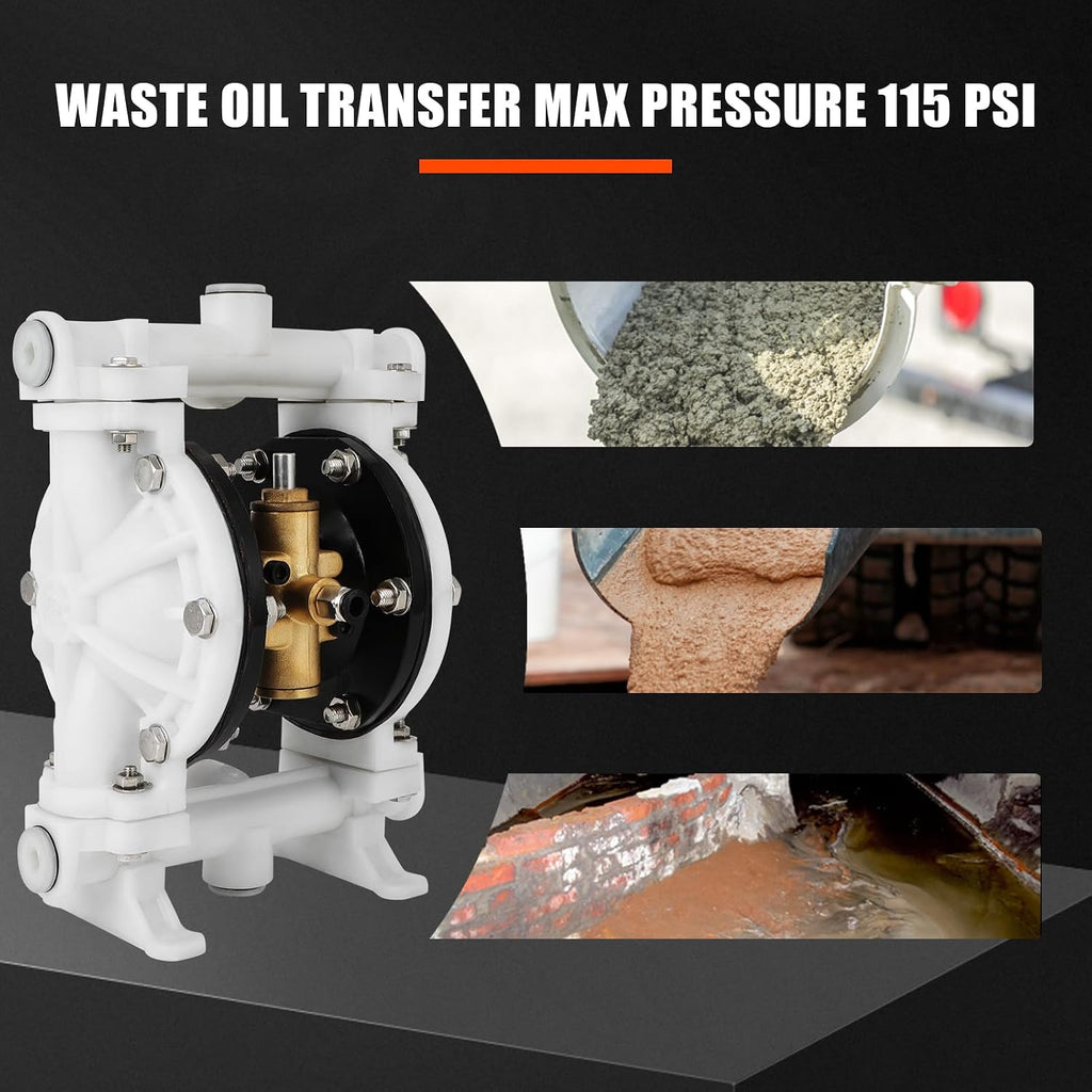 AODD Pump QBK-15 1/2 Inch, 12 GPM Air Operated Diaphragm Pump
