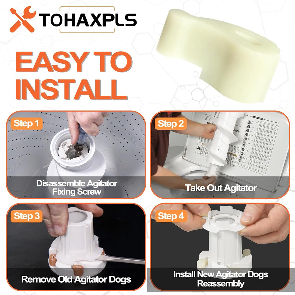 12 Packs 80040 Washer Agitator Dogs Replacement Kit