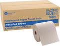 Pacific Blue Basic by Georgia-Pacific PRO Recycled Hardwound Paper Towel Rolls, Brown, 800 Feet Per Roll, 6 Rolls Per