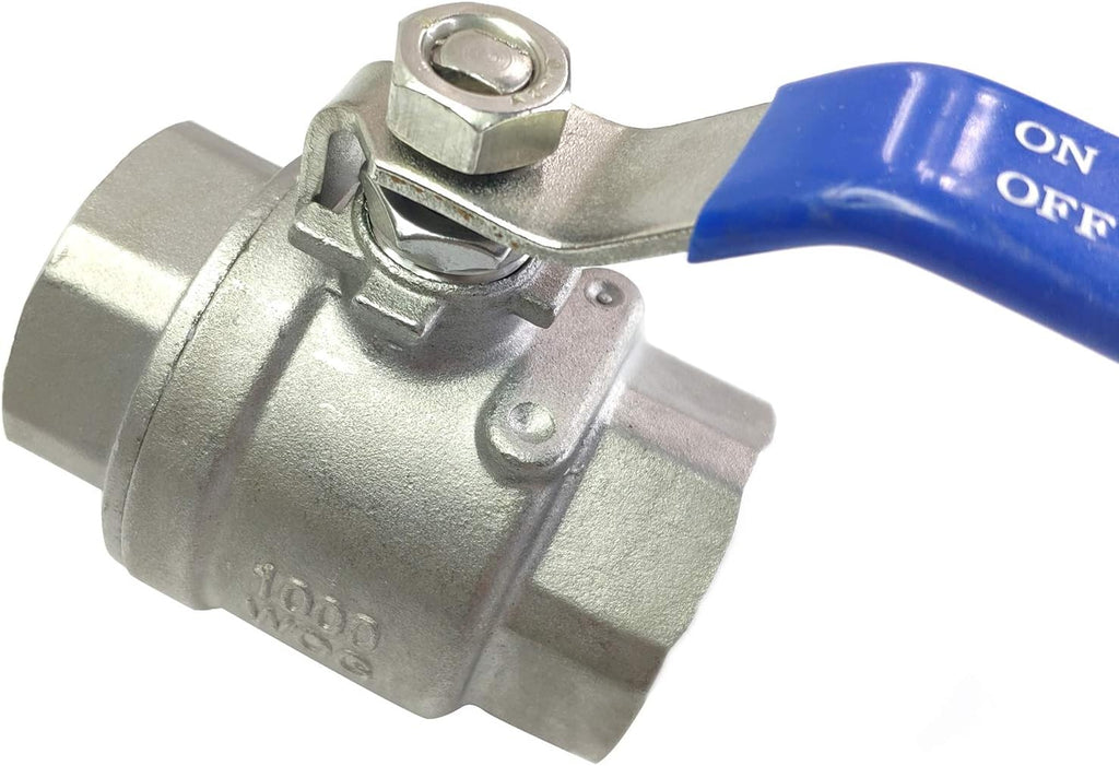 1" Female Ball Valve NPT Thread 316 Stainless Steel Full Port Ball Valve WOG1000