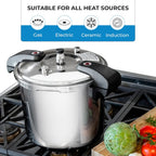 15 Qt Pressure Cooker Stainless Steel - Large Stove Top Canner | 15 Quart Pressure Canners for Canning - Easy to