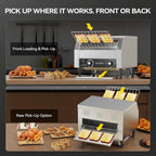 1700W Commercial Conveyor Toaster, 450 Slices/Hour