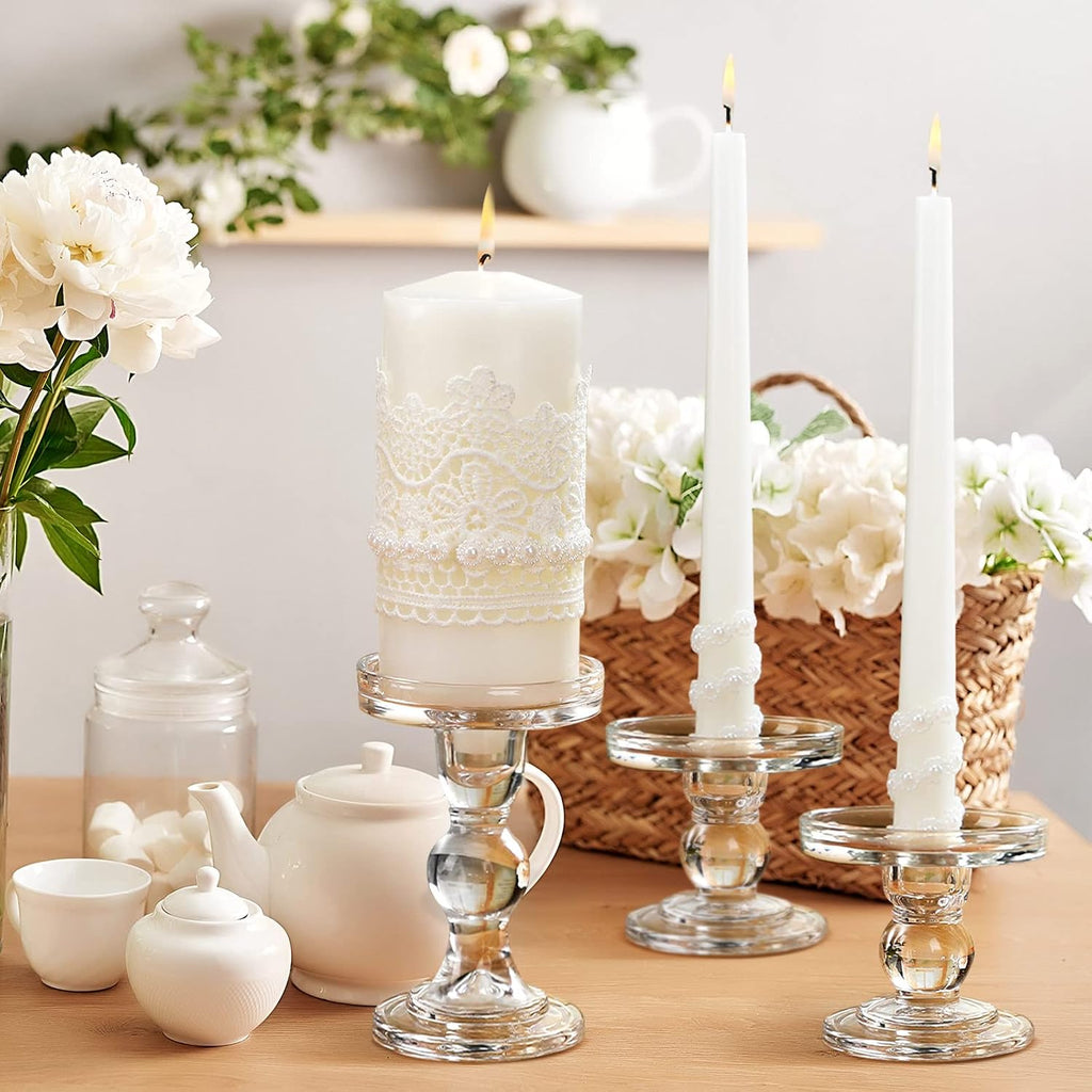 Unity Candles for Wedding Ceremony with Holder,Classic Style
