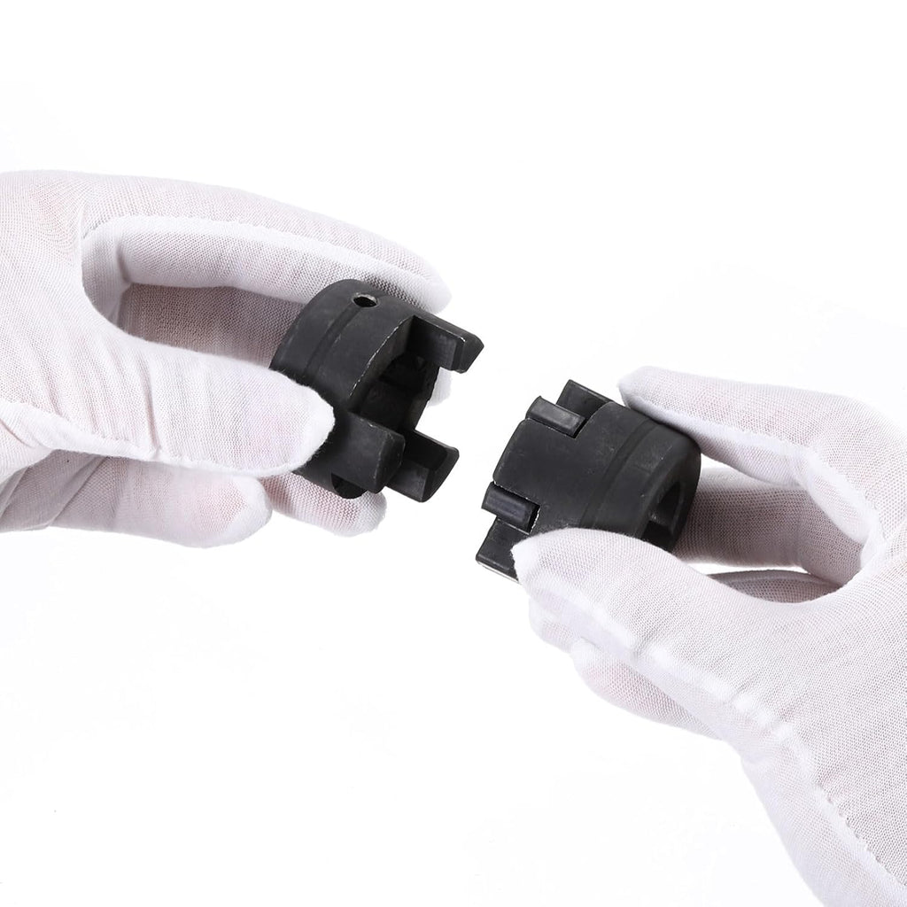 uxcell 5/8" to 5/8" L050 Flexible 3-Piece L-Jaw Coupling Coupler Set