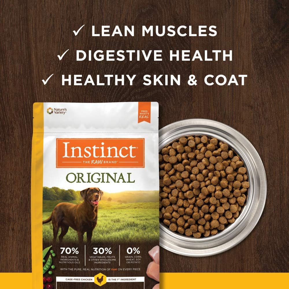 Original Dry Dog Food, Raw Coated Kibble, Real Chicken, 4 lb. Bag