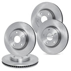 R1 Concepts Front and Rear Brake Rotors Fits 2003-2006 BMW Z4