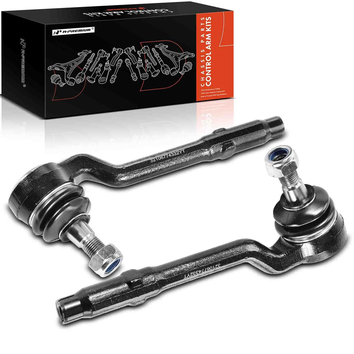 A-Premium Front Outer Tie Rod End, Compatible with BMW
