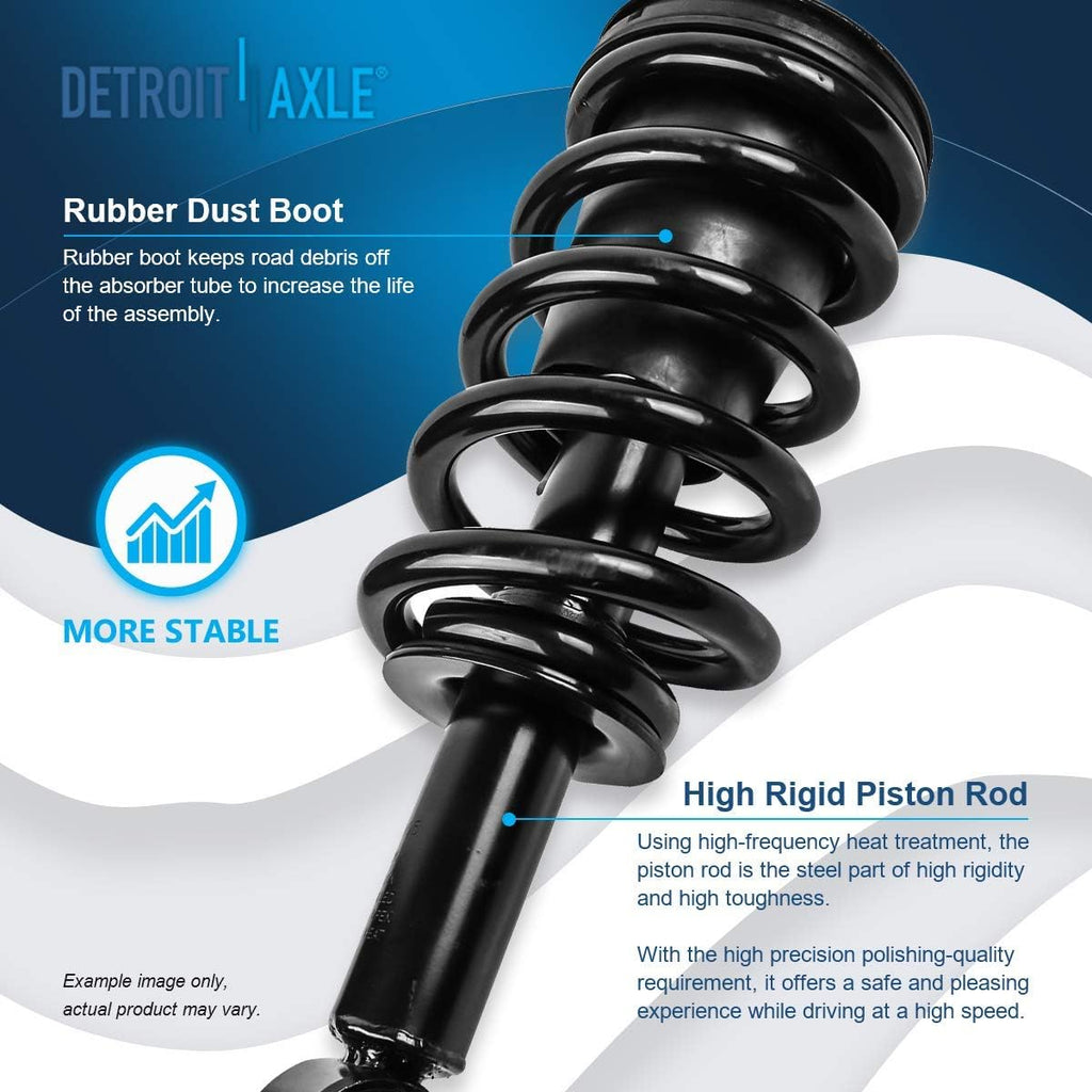 Detroit Axle - 2 Front Struts for 2007-2013 Chevy Silverado GMC Sierra 1500